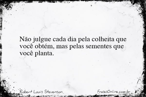 Frase de Robert Louis Stevenson