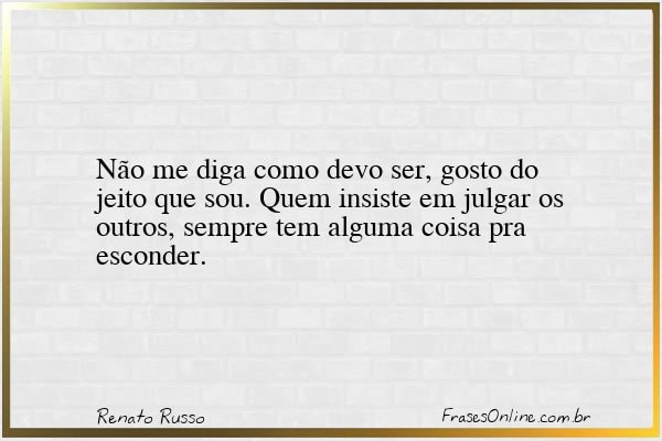 Frase de Renato Russo