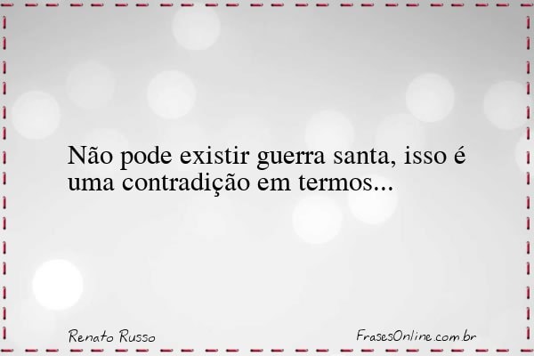 Frase de Renato Russo
