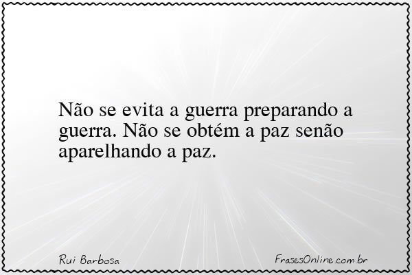 Frase de Rui Barbosa