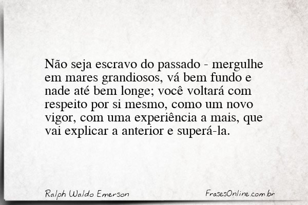 Frase de Ralph Waldo Emerson
