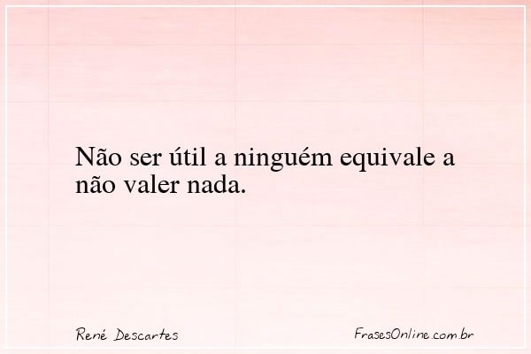 Frase de René Descartes