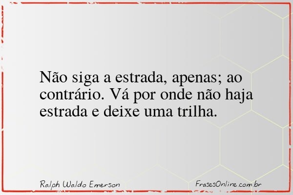 Frase de Ralph Waldo Emerson