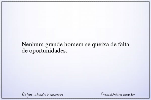 Frase de Ralph Waldo Emerson