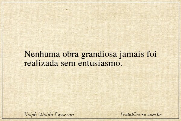 Frase de Ralph Waldo Emerson