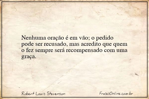 Frase de Robert Louis Stevenson