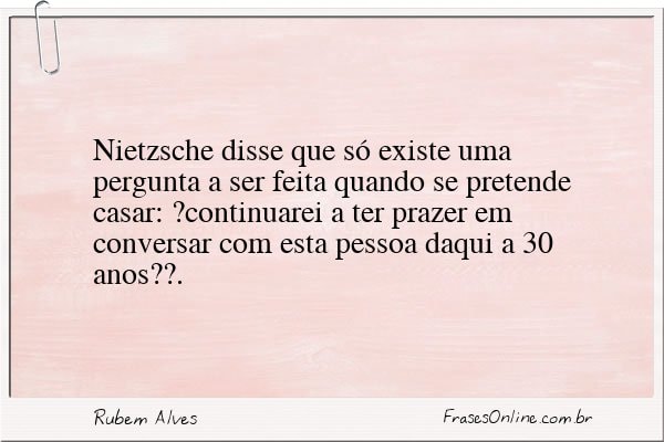 Frase de Rubem Alves