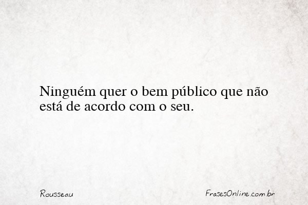 Frase de Rousseau
