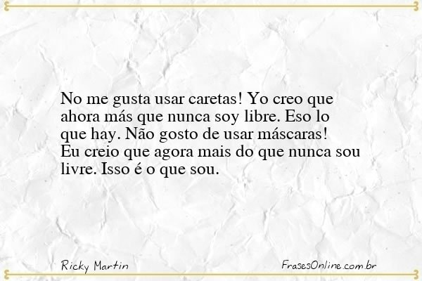 Frase de Ricky Martin