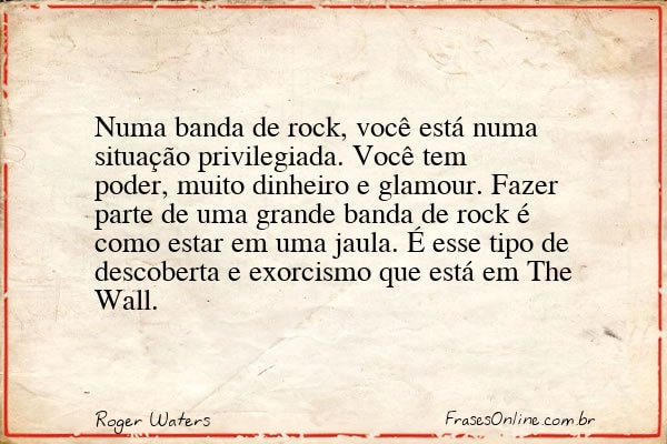 Frase de Roger Waters