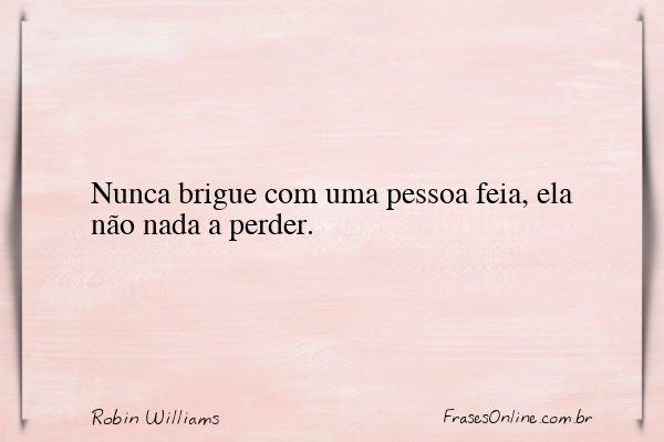 Frase de Robin Williams