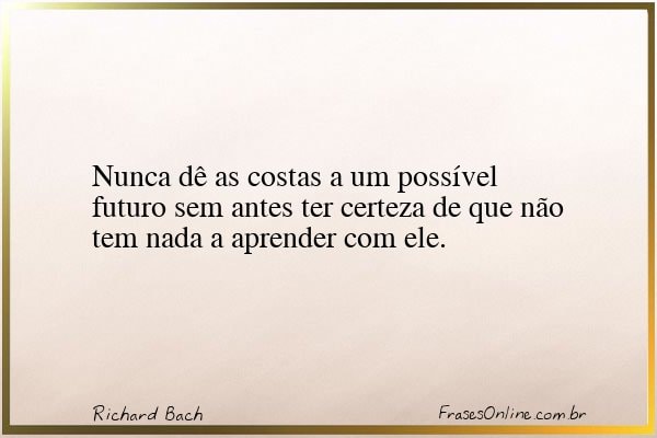 Frase de Richard Bach