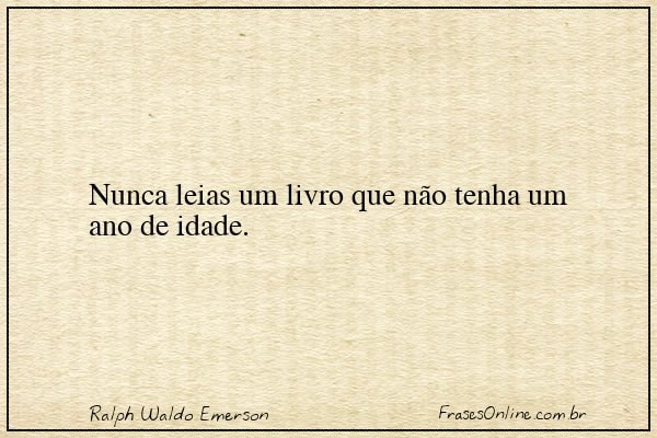 Frase de Ralph Waldo Emerson