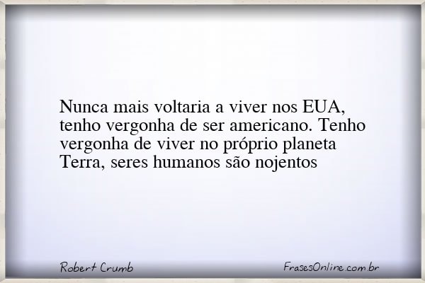Frase de Robert Crumb
