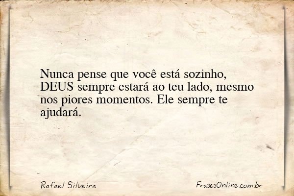 Frase de Rafael Silveira