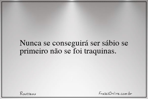 Frase de Rousseau