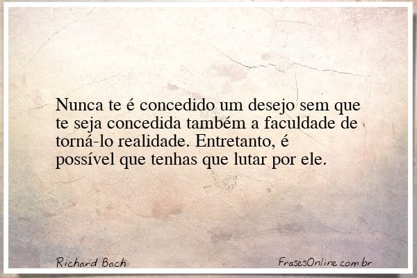 Frase de Richard Bach