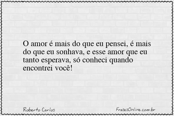 Frase de Roberto Carlos