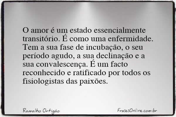 Frase de Ramalho Ortigão