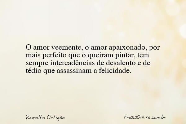 Frase de Ramalho Ortigão