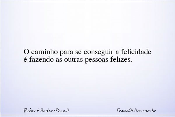 Frase de Robert Baden-Powell