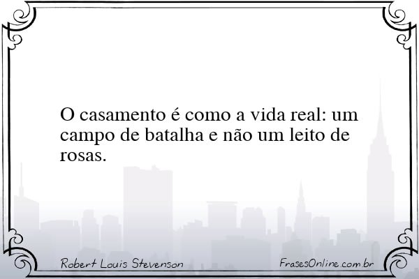 Frase de Robert Louis Stevenson