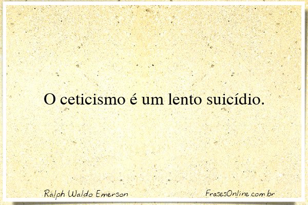 Frase de Ralph Waldo Emerson