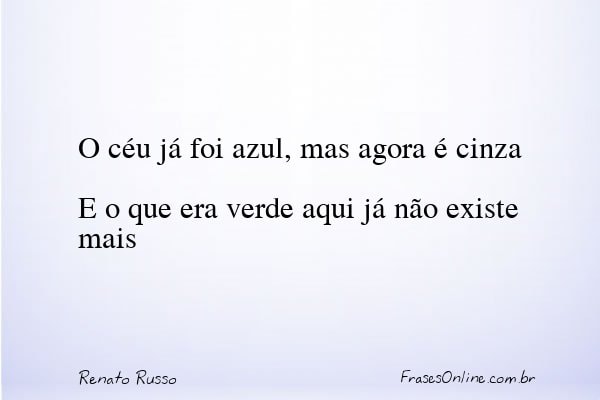 Frase de Renato Russo