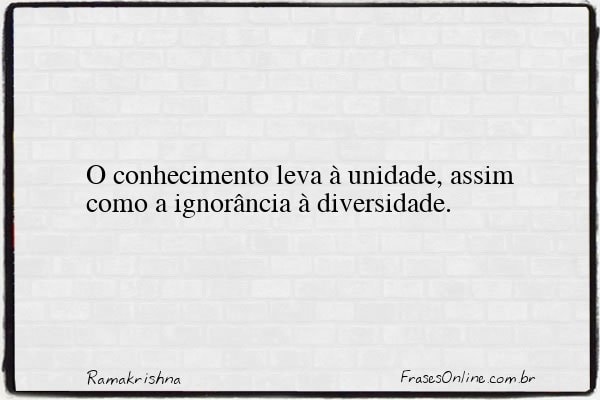 Frase de Ramakrishna