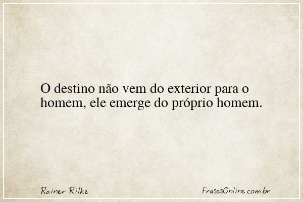 Frase de Rainer Rilke