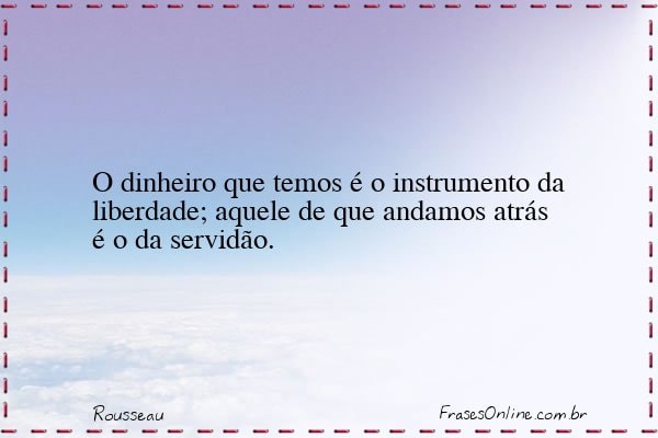 Frase de Rousseau