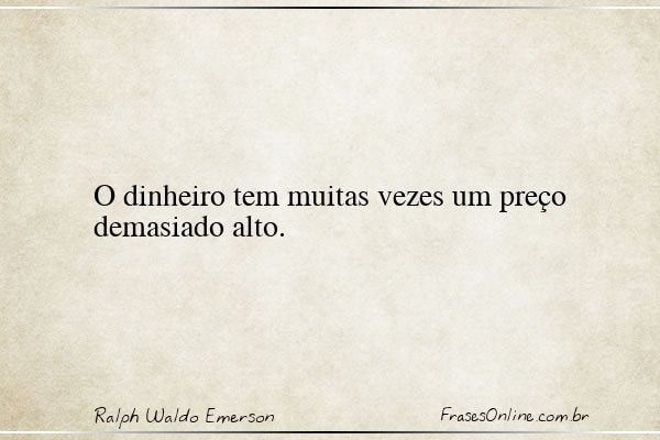 Frase de Ralph Waldo Emerson