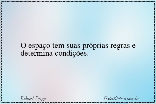 Frase de Robert Fripp