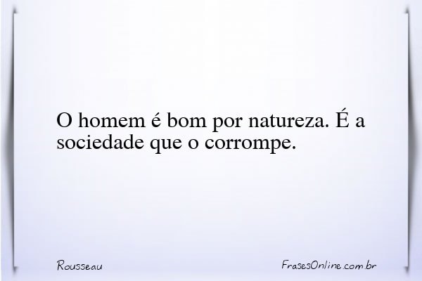 Frase de Rousseau