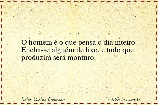 Frase de Ralph Waldo Emerson