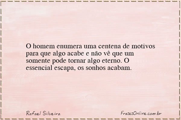 Frase de Rafael Silveira