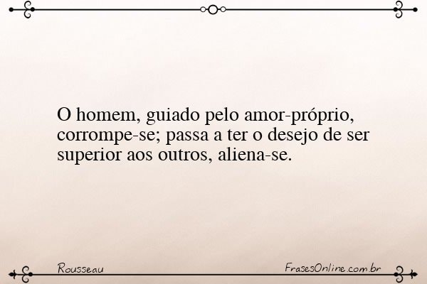 Frase de Rousseau
