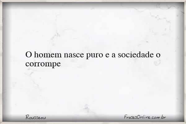 Frase de Rousseau
