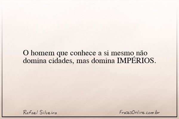 Frase de Rafael Silveira