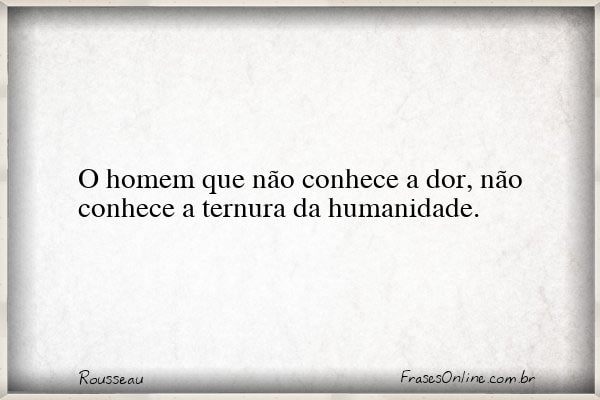 Frase de Rousseau
