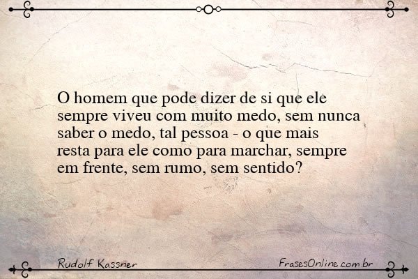 Frase de Rudolf Kassner