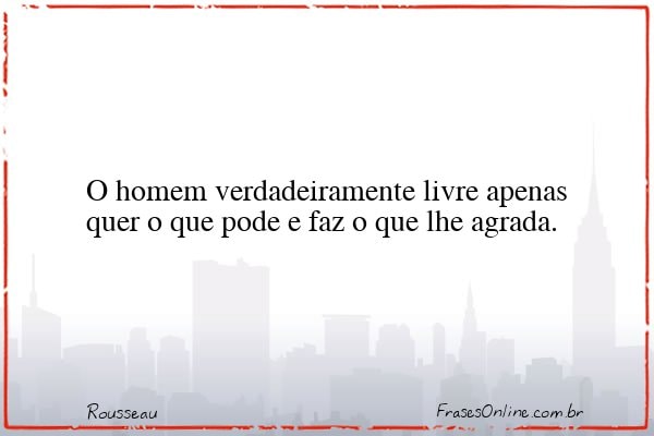 Frase de Rousseau