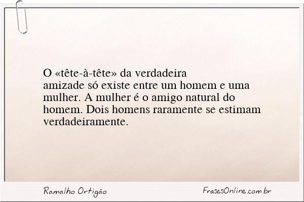 Frase de Ramalho Ortigão