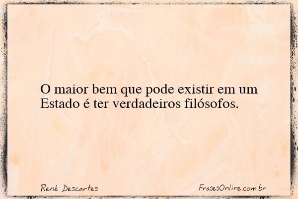 Frase de René Descartes