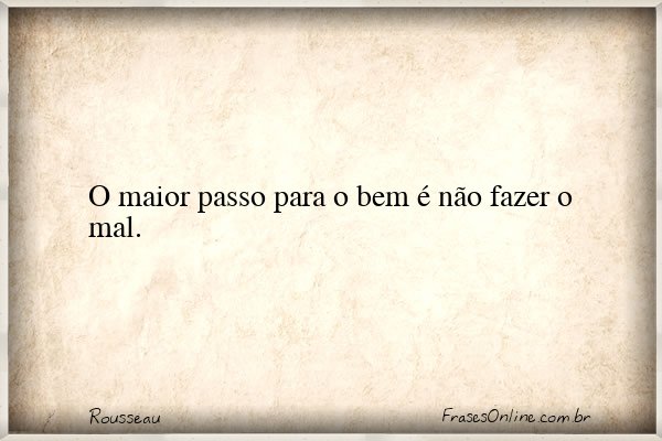 Frase de Rousseau