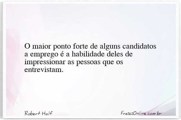 Frase de Robert Half