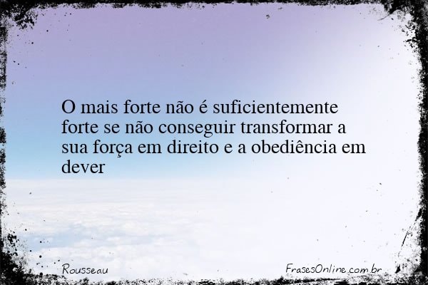 Frase de Rousseau