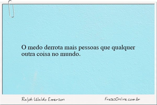 Frase de Ralph Waldo Emerson