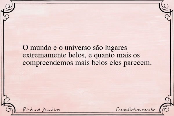 Frase de Richard Dawkins