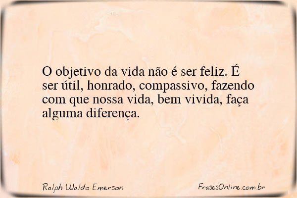 Frase de Ralph Waldo Emerson